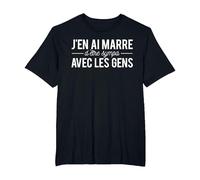 Humour J'en AI Marre D'être Sympa avec Les Gens T-Shirt, Homme Grandes Tailles, Noir, 5X Tall