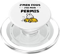 Humour Jeune permis de Conduire Je m'en Fous J'Ai Mon Permis PopSockets PopGrip pour MagSafe