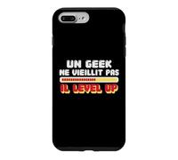 Humour Jeux Vidéo G amer Retro Pixel Art Anniversaire Coque pour iPhone 7 Plus/8 Plus