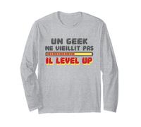 Humour Jeux Vidéo G amer Retro Pixel Art Anniversaire Manche Longue
