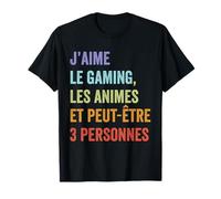 Humour jeux video homme Gamer Geek Anime Japonais Manga Tee T-Shirt