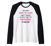 Humour Judokate Femme Super Prof de Judo Manche Raglan