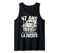 Humour La patate Cadeau Anniv 47 Ans Déco 47eme Anniversaire Débardeur