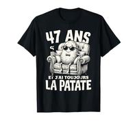 Humour La patate Cadeau Anniv 47 Ans Déco 47eme Anniversaire T-Shirt