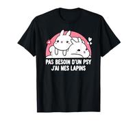 Humour Lapin Tee Shirt Fille Femme Humour J'ai mes Lapins T-Shirt