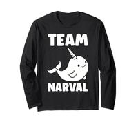 Humour Licorne des Mers Mignon drol Team Narval Manche Longue