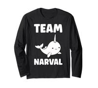 Humour Licorne des Mers Mignon drol Team Narval Manche Longue