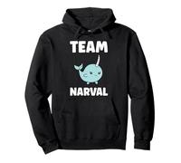Humour Licorne des Mers Mignon drol Team Narval Sweat à Capuche