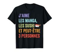 Humour Manga Japon Anime homme femme enfant Kawaii sushi Tee T-Shirt