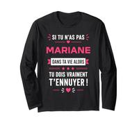 Humour mariane Citation Blague personnalisé prénom mariane Manche Longue