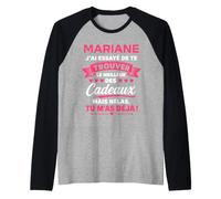 Humour mariane Citation Blague prénom personnalisé mariane Manche Raglan