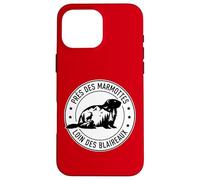 Humour Marmotte Montagne et Randonnée Alpes et Pyrénées Coque pour iPhone 16 Pro Max