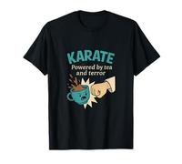 Humour martial amusant de karaté alimenté par le thé et la terreur T-Shirt