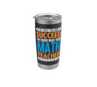 Humour mathématique Faites ce que dit votre professeur de mathématiques Professeur de mathématiques Gobelet isotherme en acier inoxydable double paroi