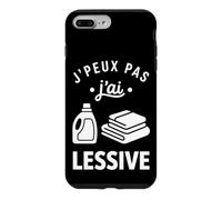 Humour Ménage Machine Linge J’Peux Pas J’AI Lessive Coque pour iPhone 7 Plus/8 Plus