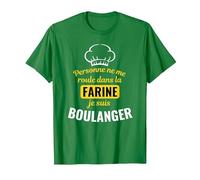 Humour Metier Boulanger Cadeau Rigolo Collègue T-Shirt, Homme, Vert Kelly, XL