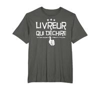 Humour Métier Cadeau Citations pour Livreur T-Shirt, Homme Grandes Tailles, Asphalte, 4X Tall