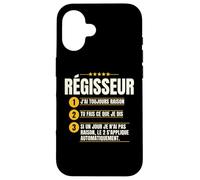 Humour Métier Régisseur Coque pour iPhone 16