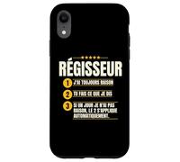 Humour Métier Régisseur Coque pour iPhone XR