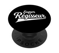 Humour Métier Super Régisseur PopSockets PopGrip Adhésif