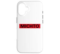 Humour Michto Slogan Humoristique Minimaliste Simple Michto Coque pour iPhone 16