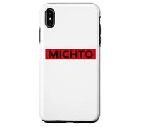 Humour Michto Slogan Humoristique Minimaliste Simple Michto Coque pour iPhone XS Max