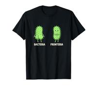 Humour Microbiologie Bacteria vs Fronteria Science T-Shirt