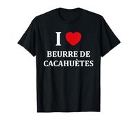 Humour mignon drôle simple i love Beurre de cacahuètes T-Shirt
