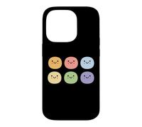 Humour Mochi Dessert Japonais Minimaliste Simple Mochi Coque pour iPhone 14 Pro