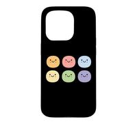 Humour Mochi Dessert Japonais Minimaliste Simple Mochi Coque pour iPhone 15 Pro