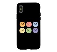 Humour Mochi Dessert Japonais Minimaliste Simple Mochi Coque pour iPhone X/XS