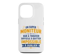 Humour Moniteur educateur Homme départ Super Moniteur Coque pour iPhone 13 Pro