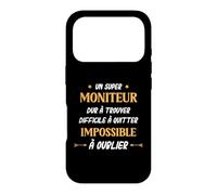 Humour Moniteur educateur Homme départ Super Moniteur Coque pour iPhone 17 Pro