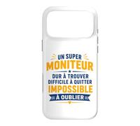 Humour Moniteur educateur Homme départ Super Moniteur Coque pour iPhone 17 Pro Max