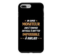 Humour Moniteur educateur Homme départ Super Moniteur Coque pour iPhone 7 Plus/8 Plus