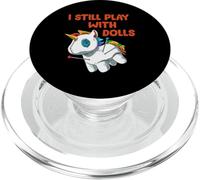 Humour Morbide Licorne - Je Joue Encore avec des Poupées PopSockets PopGrip pour MagSafe