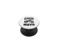 Humour Motard Je Ne suis Pas Toujours De Mauvaise Humeur PopSockets PopGrip Adhésif