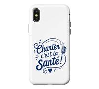 Humour Musique Chant Chœur Chorale Chanter Coque pour iPhone X/XS