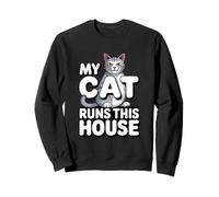 Humour My Cat Runs This House Sweatshirt