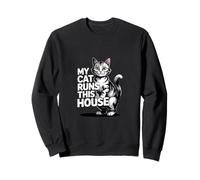 Humour My Cat Runs This House Sweatshirt