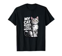 Humour My Cat Runs This House T-Shirt