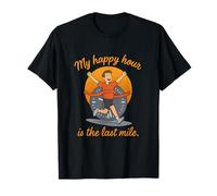 Humour My Happy Hour Is The Last Mile Running T-Shirt