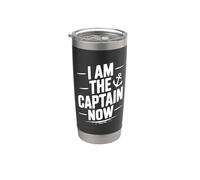 Humour nautique amusant I Am The Captain Now Gobelet isotherme en acier inoxydable double paroi