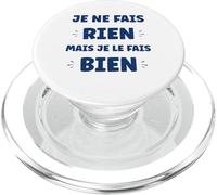 Humour ne Rien Faire Humoristique Simple Je ne Fais Rien PopSockets PopGrip pour MagSafe