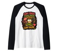 Humour Noir sur Le Copier-Coller au Clavier Manche Raglan