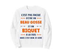 Humour Nom Biquet biche Amour Homme Beau Gosse Biquet Sweatshirt