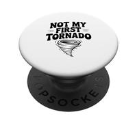 Humour Not My First Tornado Chaser PopSockets PopGrip Adhésif