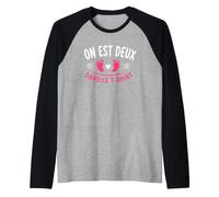 Humour on Est Deux bébé Maman Annonce Grossesse Manche Raglan