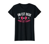 Humour on Est Deux bébé Maman Annonce Grossesse T-Shirt