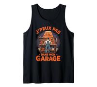 Humour Papa Bricoleur J'peux Pas J'Ai Garage Bricolage Drôle Débardeur